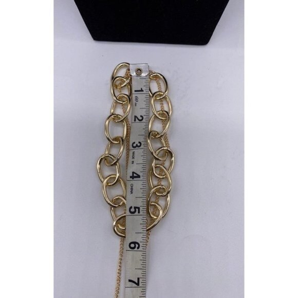 PadLock Layered Necklace Women’s Gold Tone Punk Jewelry - Picture 6 of 12